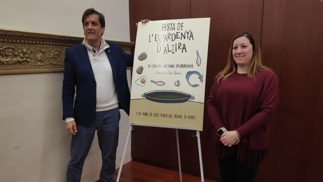 La Festa de l’Espardenyà torna a Alzira el diumenge 9 de març amb la participació de 30 restaurants i 25 associacions