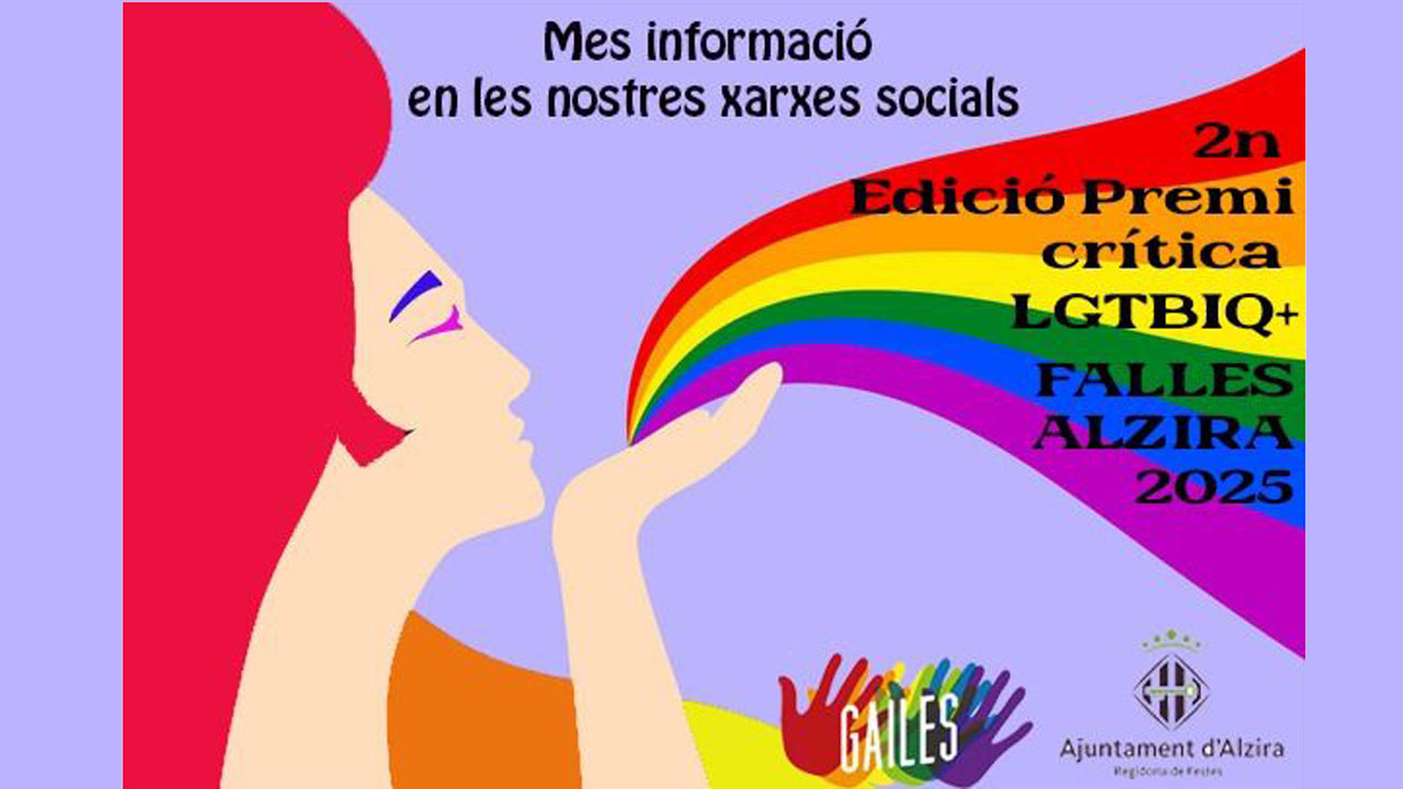 L’Associació Gailes convoca una nova edició del Premi Diversitat a la crítica LGTBIQ+ en les falles alzirenyes