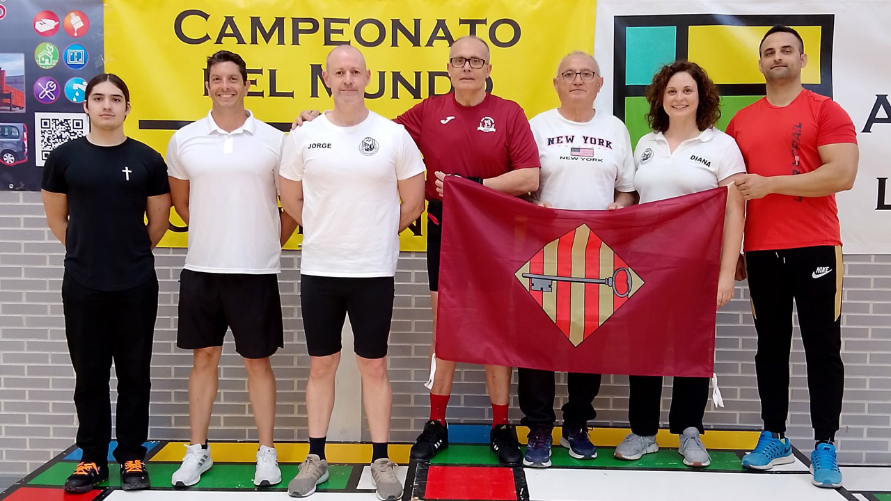 Toni Gordó i Jorge Castany, campions del món de press de banca
