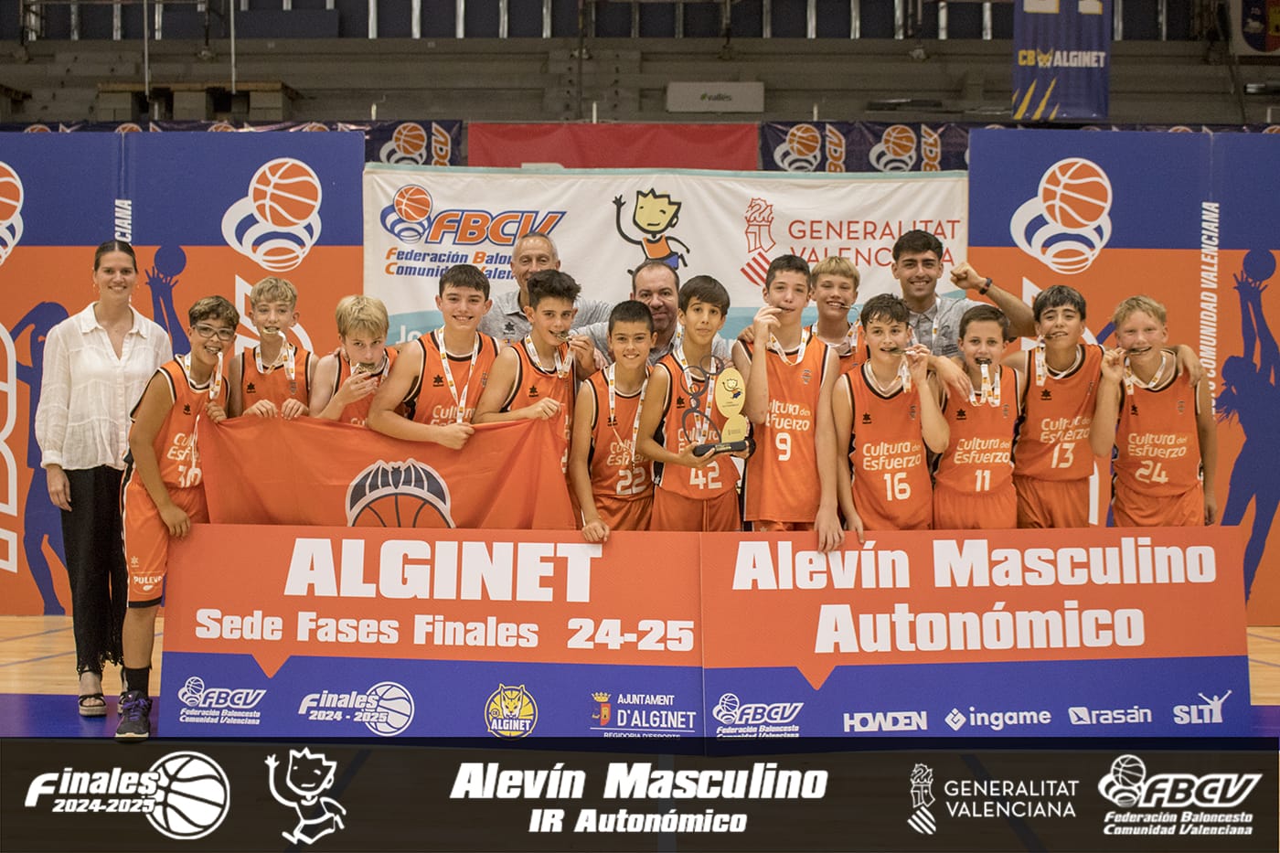 Marcos Oliver, campió de la lliga autonòmica aleví amb València Bàsquet