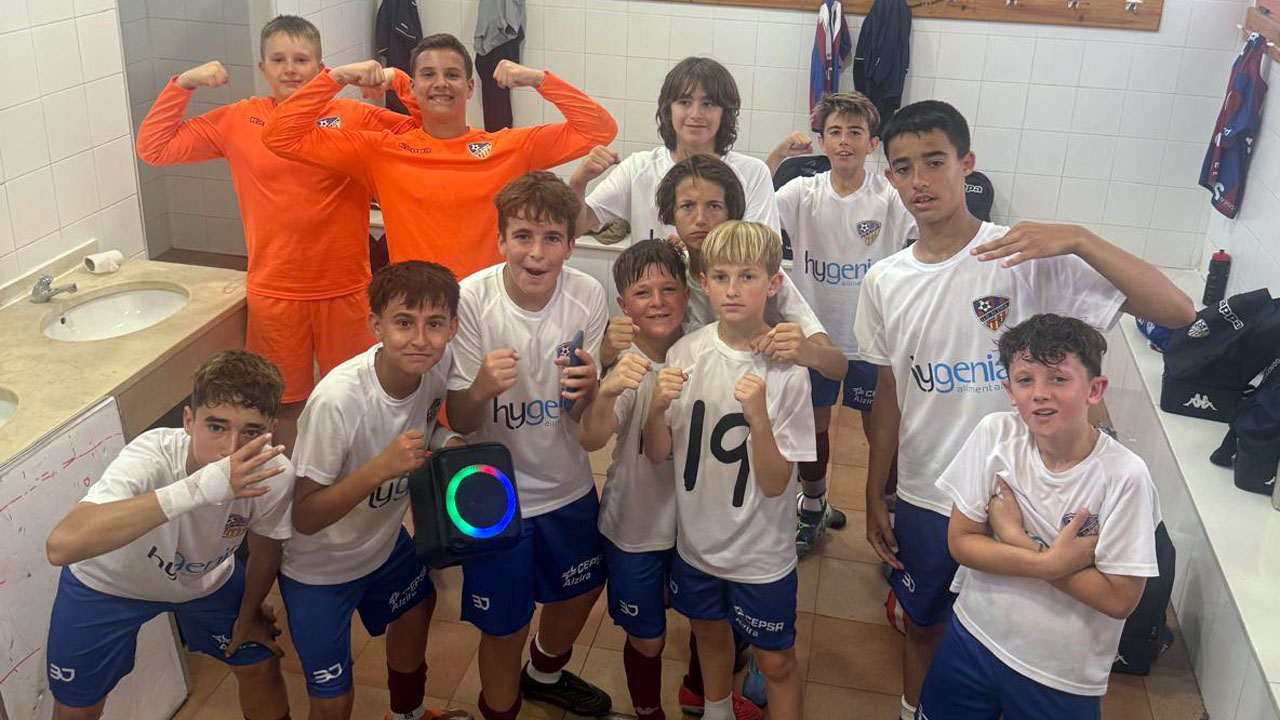 Tres alevins de la UD Alzira jugaran la Copa FFCV i optaran a títol de lliga este cap de setmana