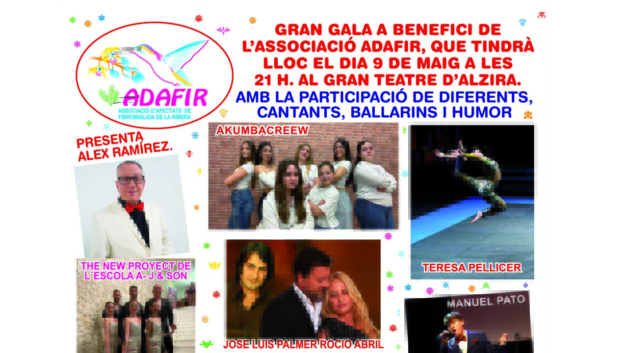 L’Associació d’Afectats per la Fibromiàlgia organitza una nova gala per a recaptar fons per a les seues activitats