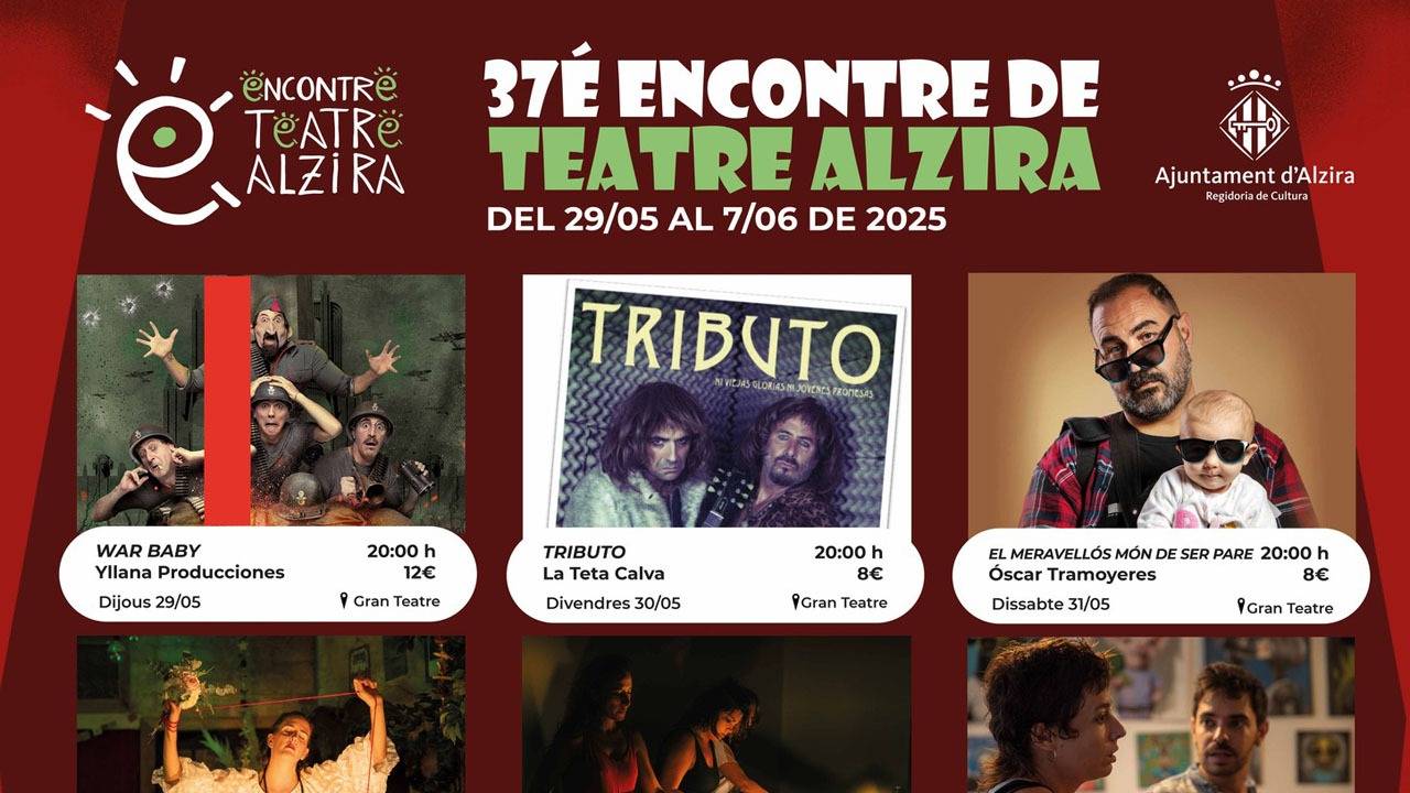 Ja es pot adquirir l’abonament per al 37 Encontre de Teatre Alzira