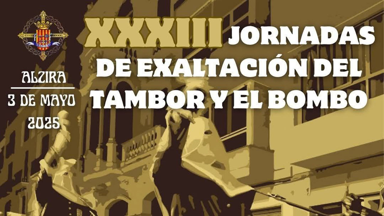 Alzira celebra demà l’edició número 33 de les Jornades d’Exaltació del Tambor i el Bombo