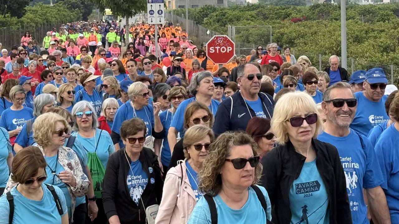 Prop de mil persones participen en la 5a Trobada La Ribera Camina celebrada a Algemesí
