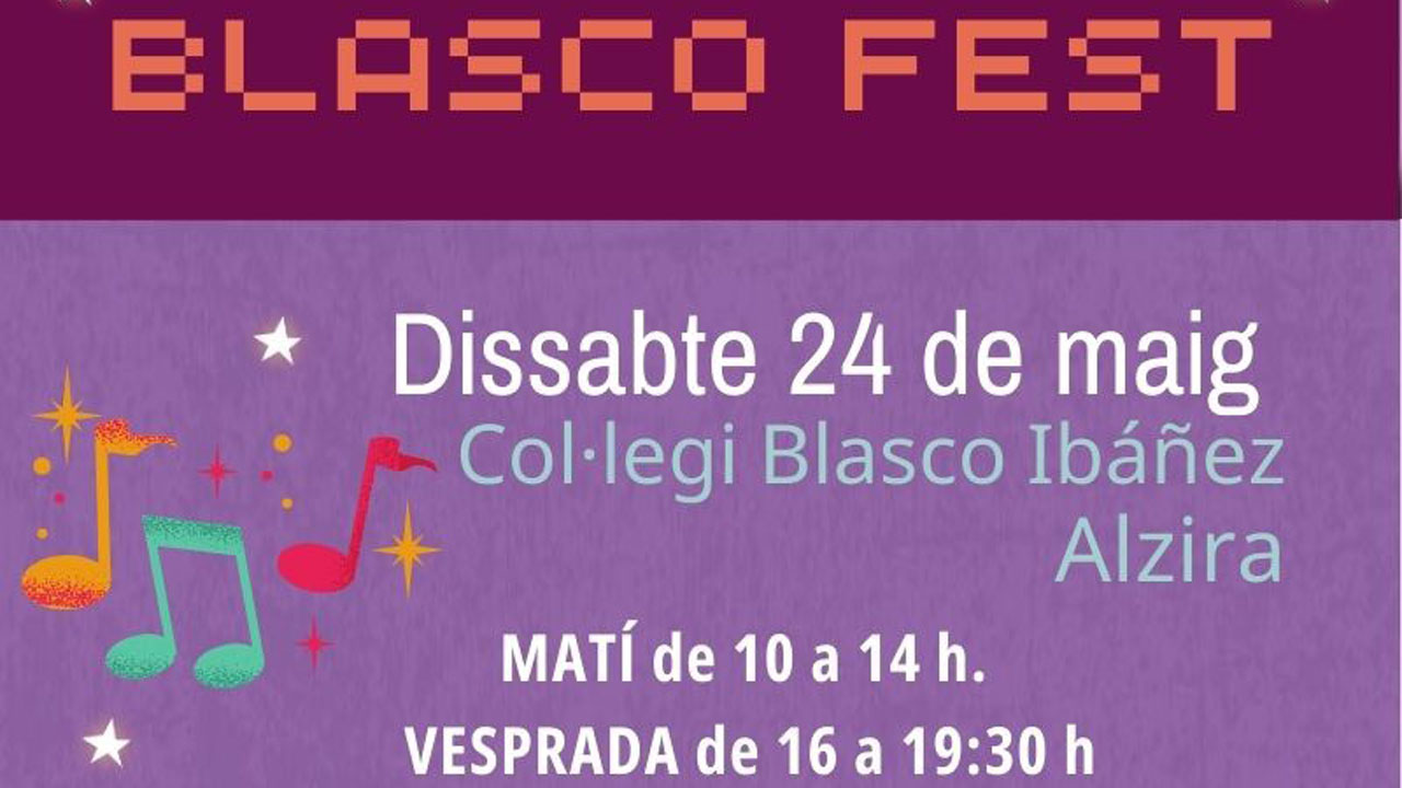 El col·legi Blasco Ibáñez organitza este dissabte el Blasco Fest, una fira del llibre amb activitats obertes per a tot el món