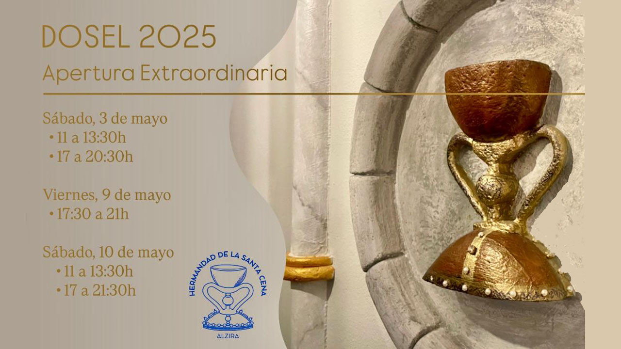 La Germandat de la Santa Cena reobrirà el seu dossel als visitants demà dia 3 i el 9 i 10 de maig
