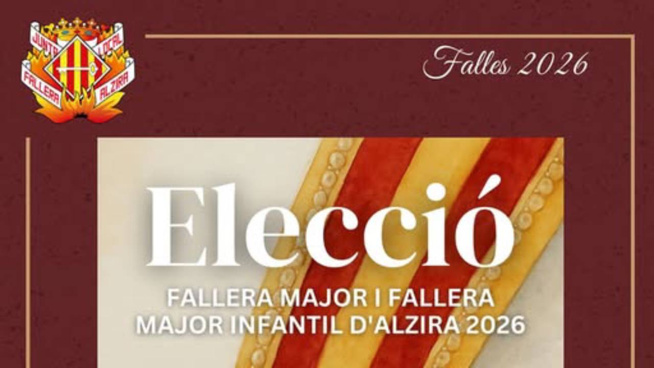 Alzira coneixerà diumenge qui seran les Falleres Majors 2026