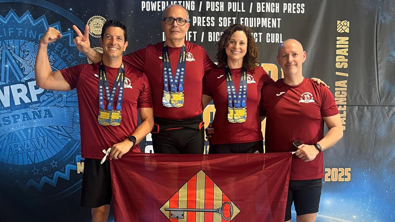 5 medalles d’or en el campionat del sud d’Europa de press de banca i curl de bíceps