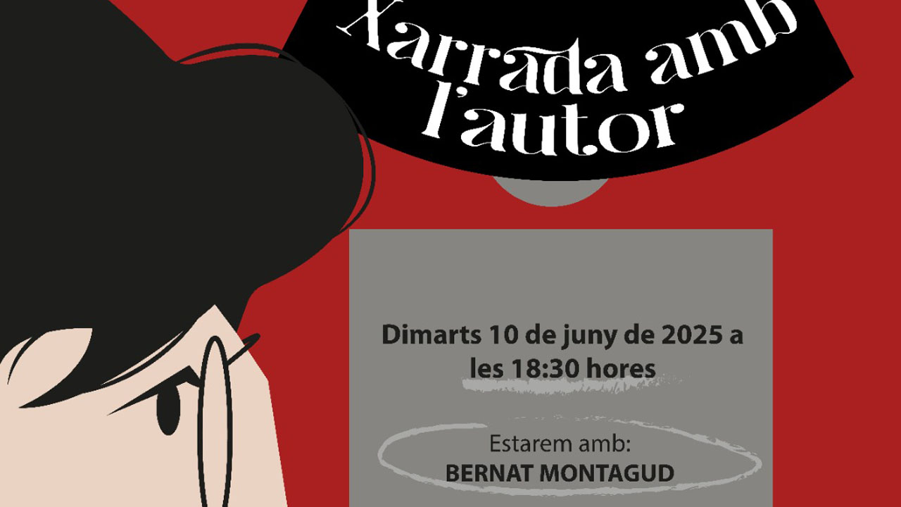 Bernat Montagud és l’escriptor escollit per a la “Xarrada amb l’autor” de hui a la Biblioteca Municipal d’Alzira