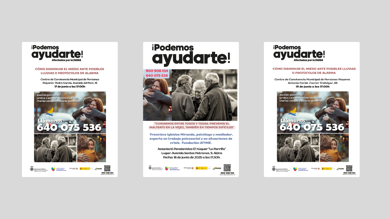 Alzira commemora el Dia Mundial de Presa de Consciència de l’Abús i Maltractament a les persones majors amb tres xarrades