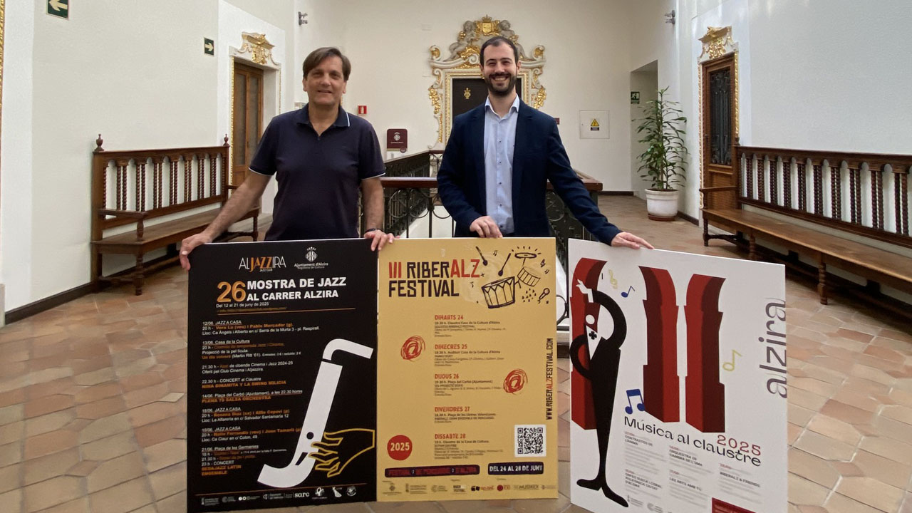 La música lidera les activitats culturals de juny a Alzira amb jazz al carrer, música de cambra i un festival de percussió