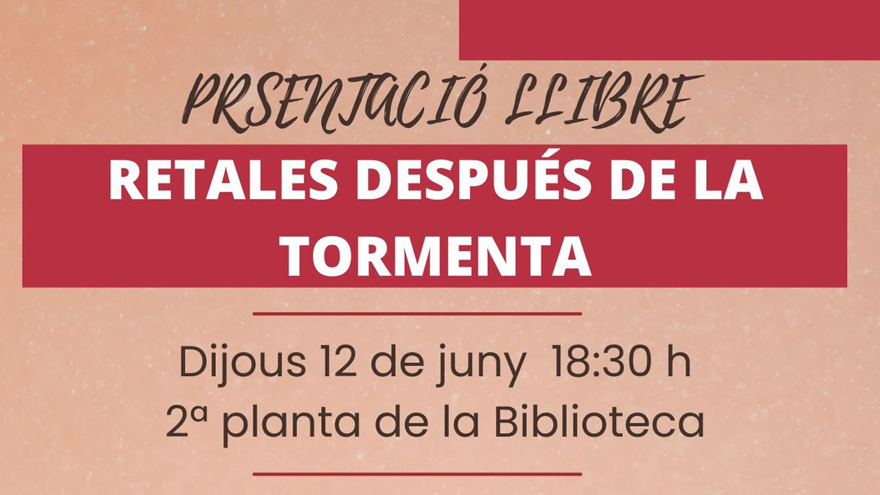 Alzira acull la presentació del llibre “Retales después de la tormenta” en solidaritat amb els afectats per la dana