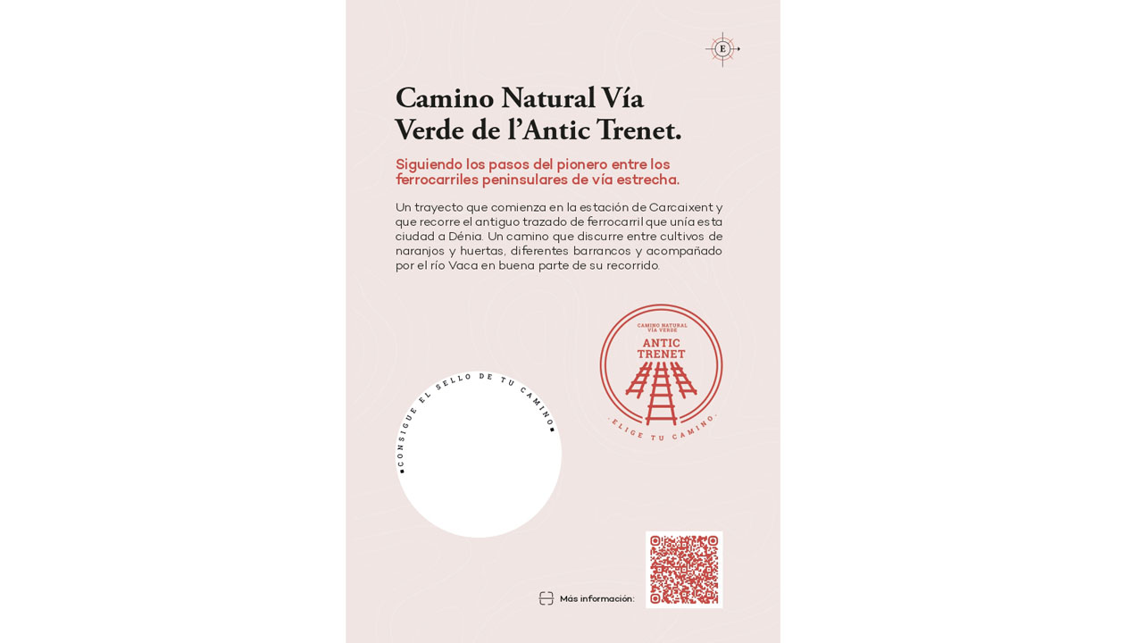 El camí de l’Antic Trenet Carcaixent-Dénia, protagonista dins del passaport de Camins Naturals