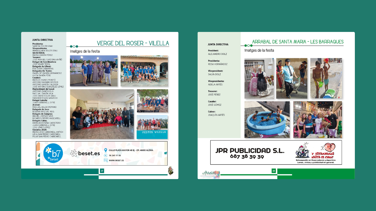 Agenda Festes de Barris i Partides 2025: Vilella i les Barraques