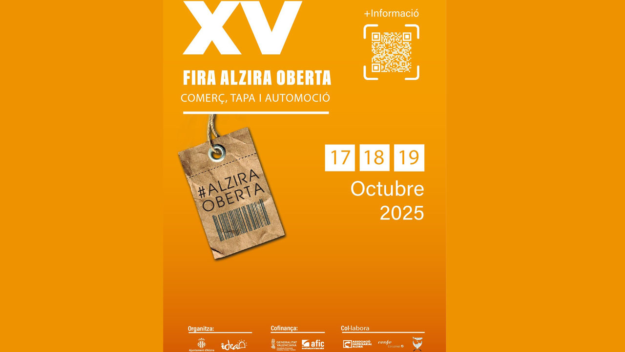 Obertes les inscripcions fins el 18 de setembre per a participar com a expositor en la XV Fira Oberta d’Alzira