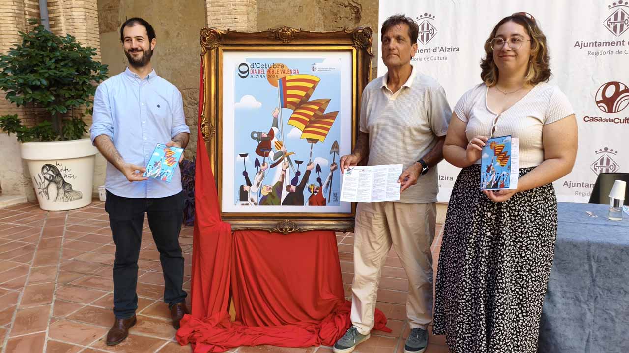 Alzira presenta el cartell de la Diada del 9 d’octubre de 2025