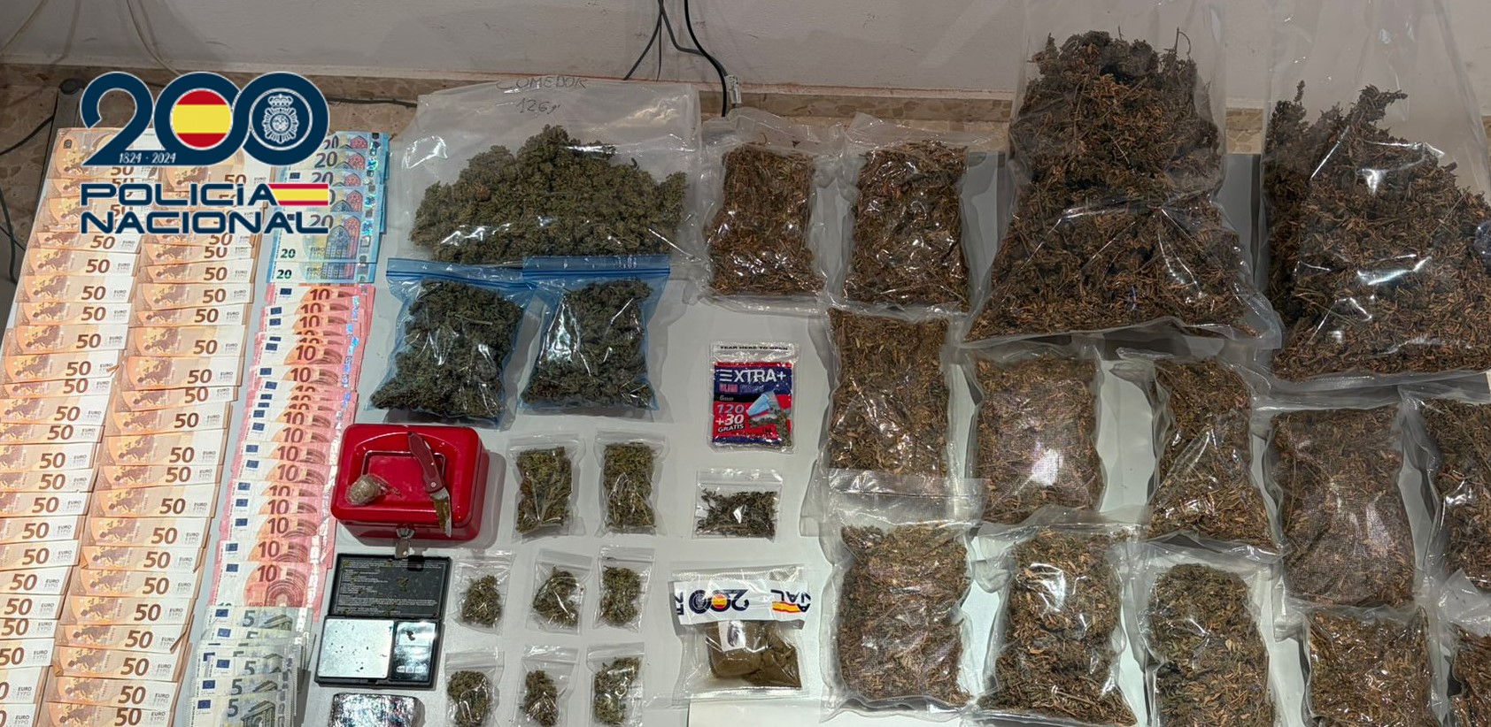 La Policia Nacional desmantella un punt de venda de droga i deté dos persones