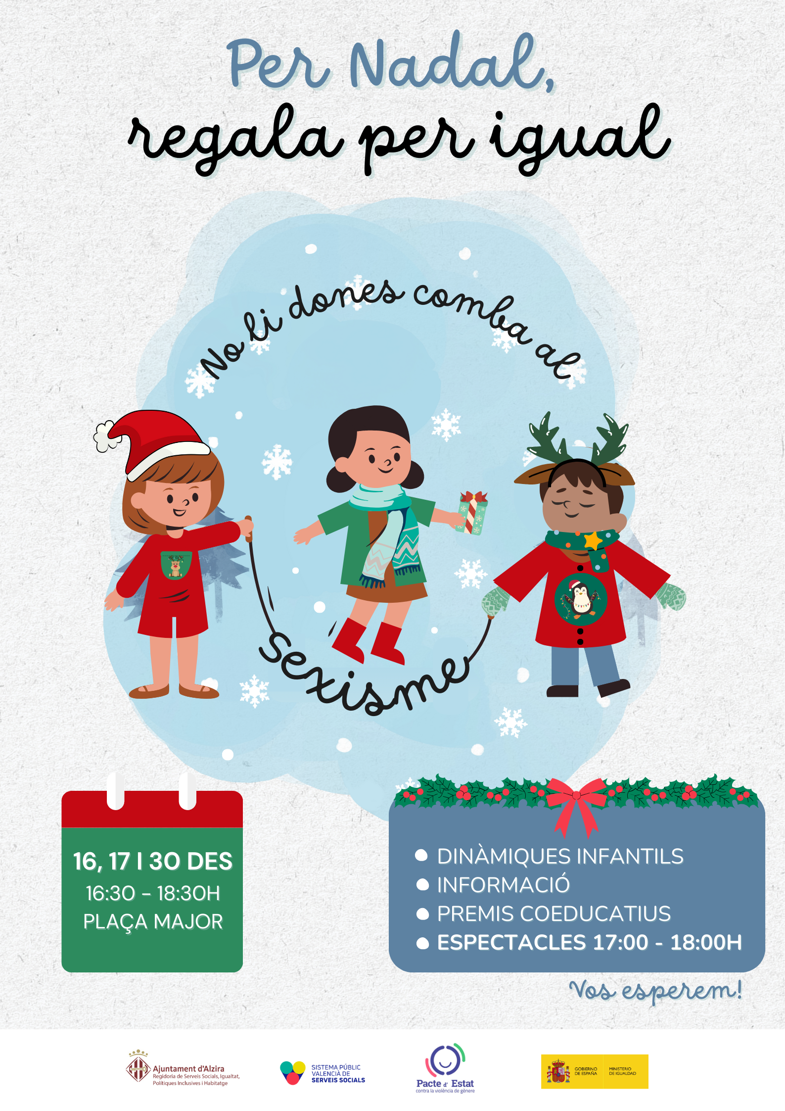 La Unitat d’Igualtat de l’Ajuntament organitza una campanya sobre joguets no sexistes