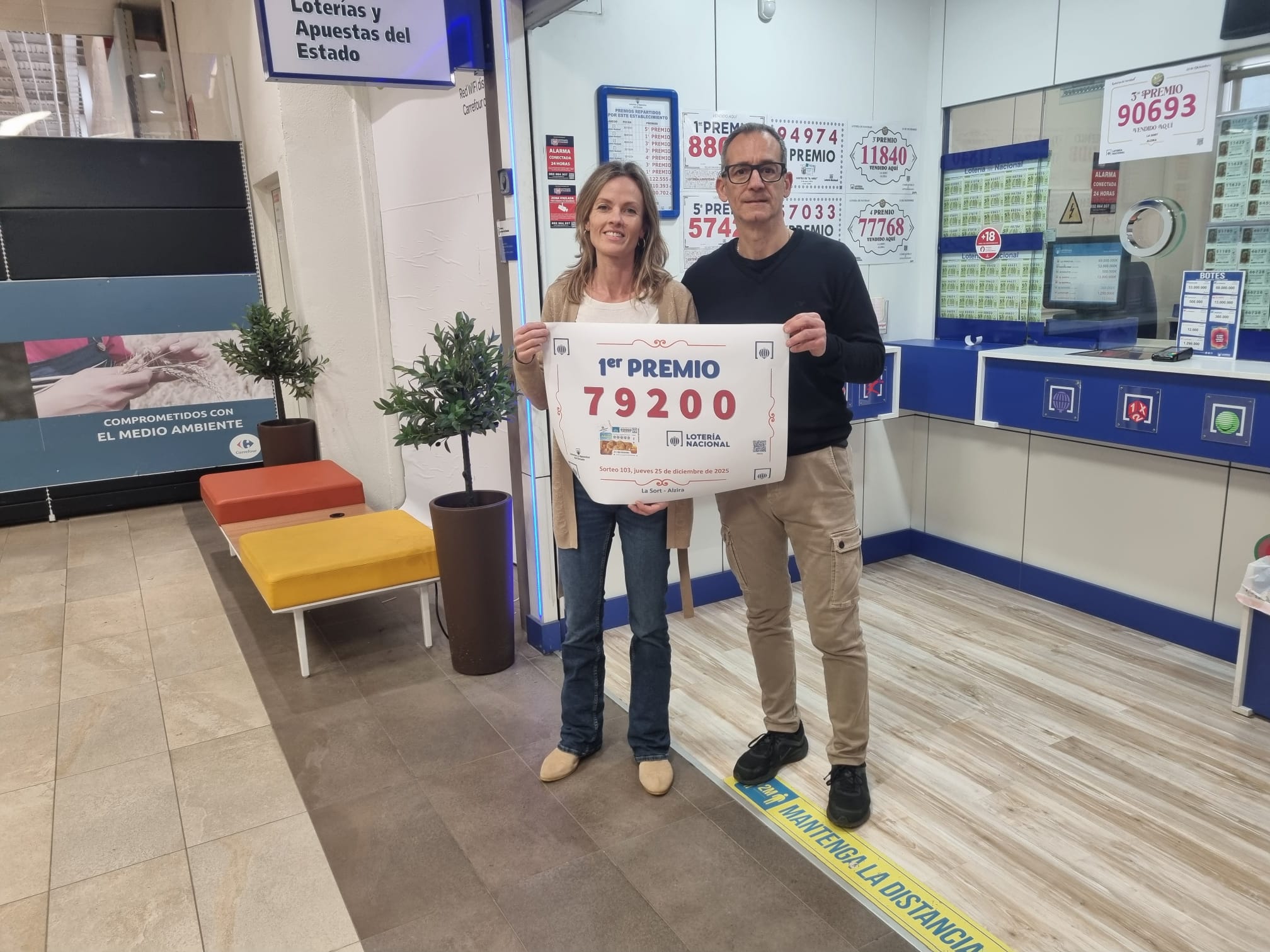 79.200, primer premi de la loteria el dia de Nadal .. també en Alzira