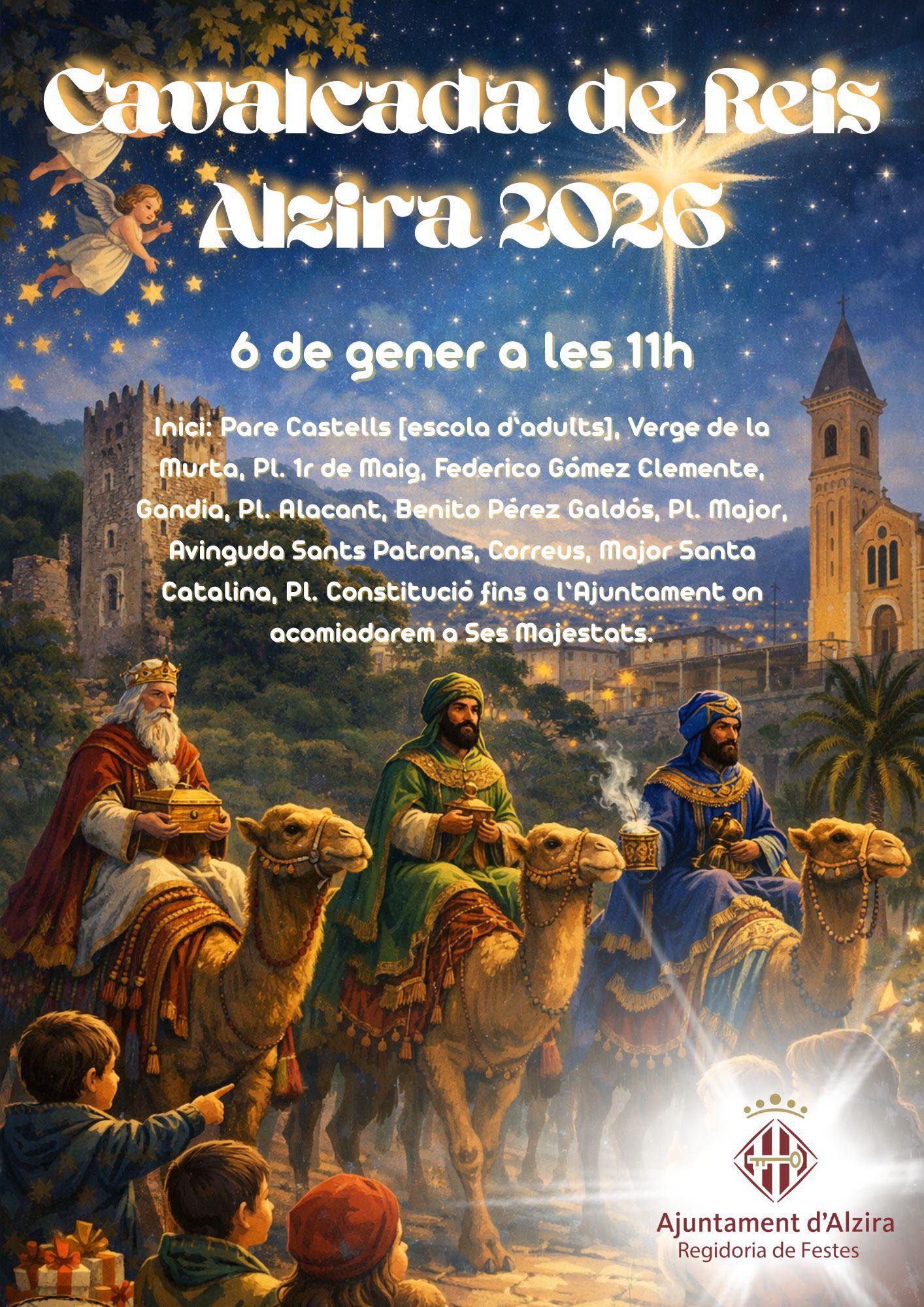 La cavalcada de Reis es trasllada al 6 de gener per les previsions de l’oratge