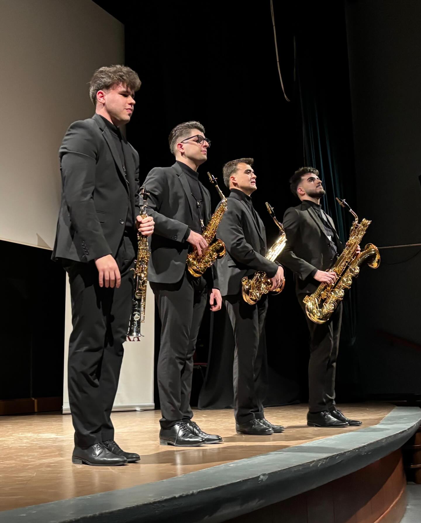 El grup de saxofonistes del Conservatori de Múrcia, Aldiss Cuartet, guanya el concurs de música de cambra d’Alzira.