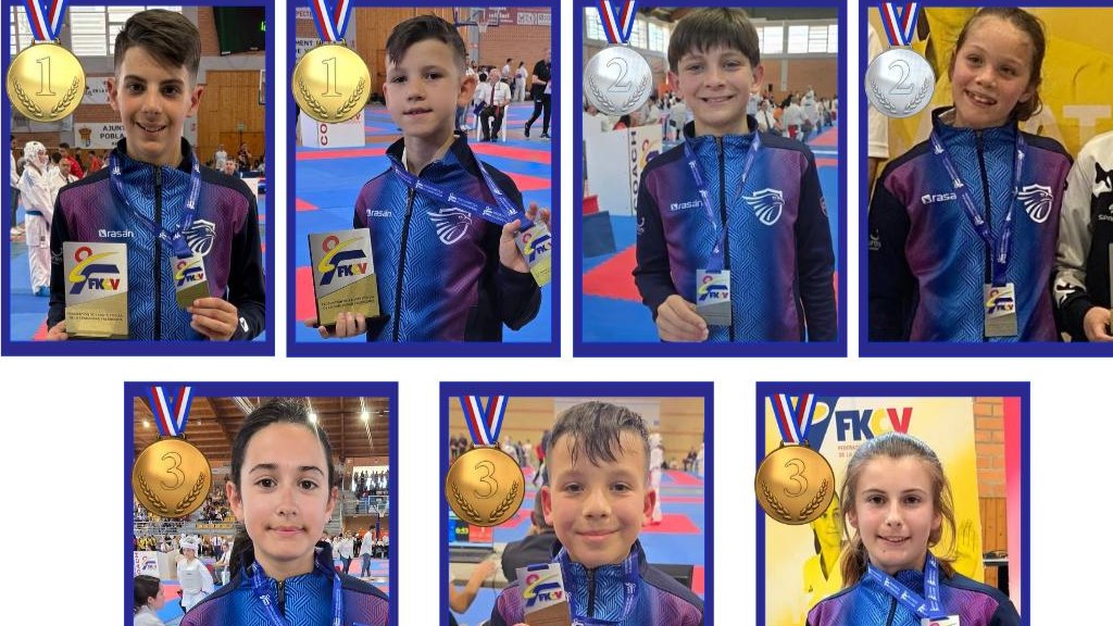Patrick Radu i David Estellés, grand winners a la lliga autonòmica de karate