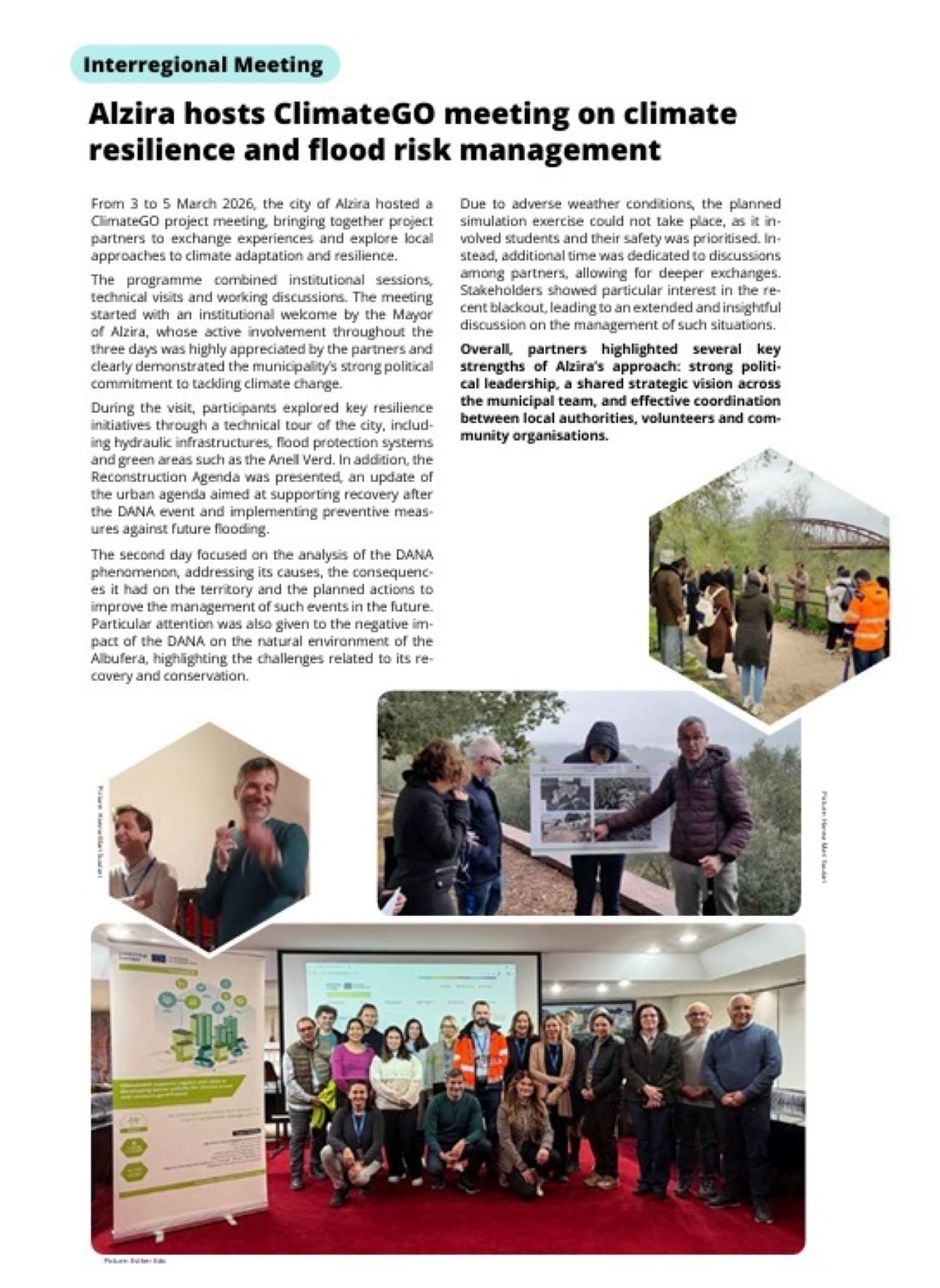 Alzira acull la quarta edició del ClimateGO i mostra les seues estratègies d’adaptació al canvi climàtic.