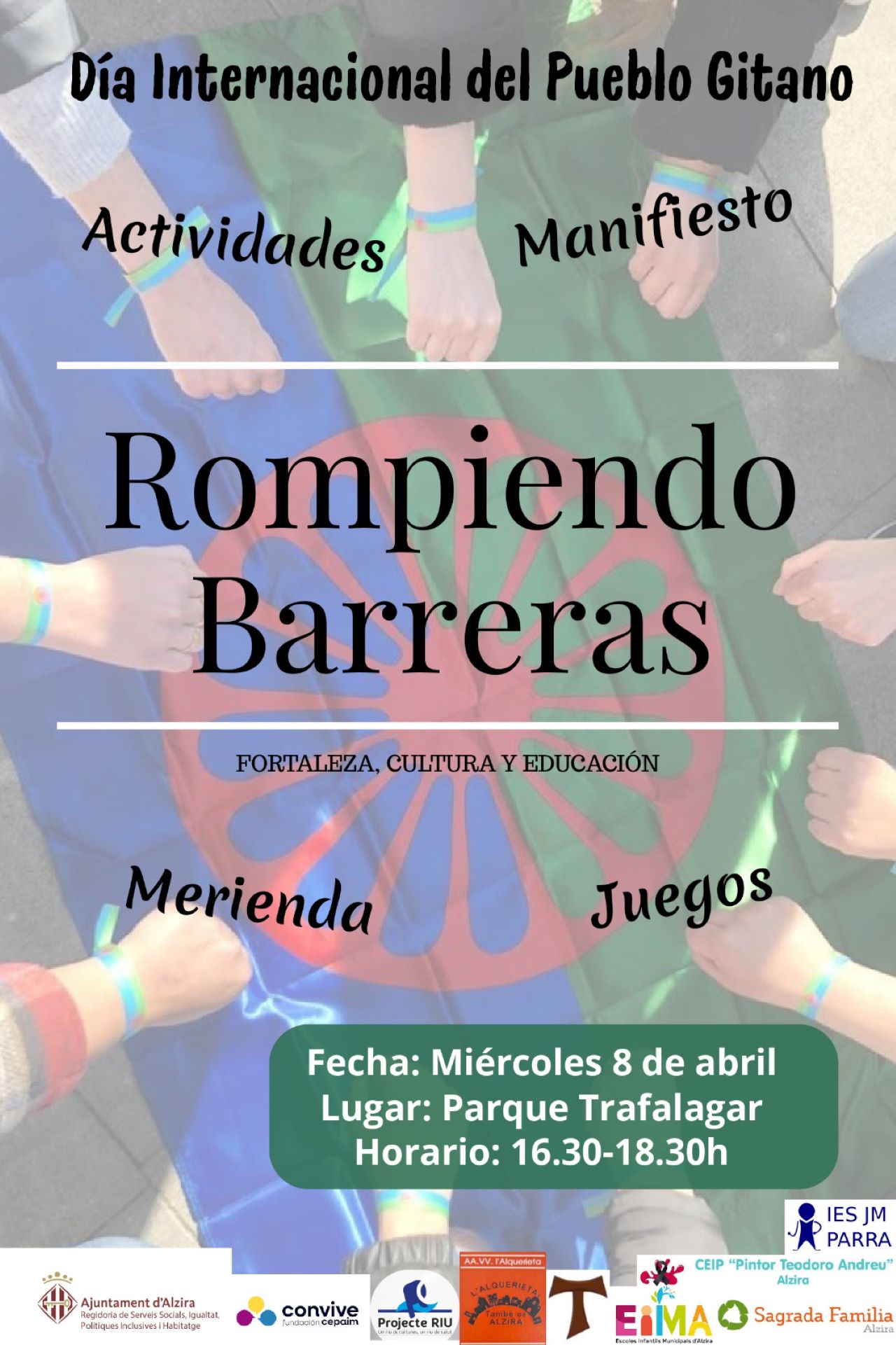 Alzira commemora el Dia Internacional del Poble Gitano amb l’acte “Trencant Barreres”.