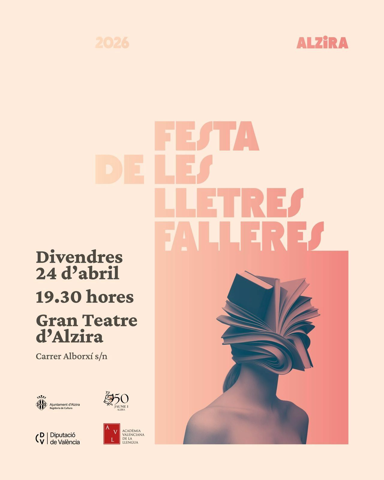 El Gran Teatre d’Alzira acull la Festa de les Lletres Falleres en una gala amb la participació de 40 comissions de tota la Comunitat Valenciana