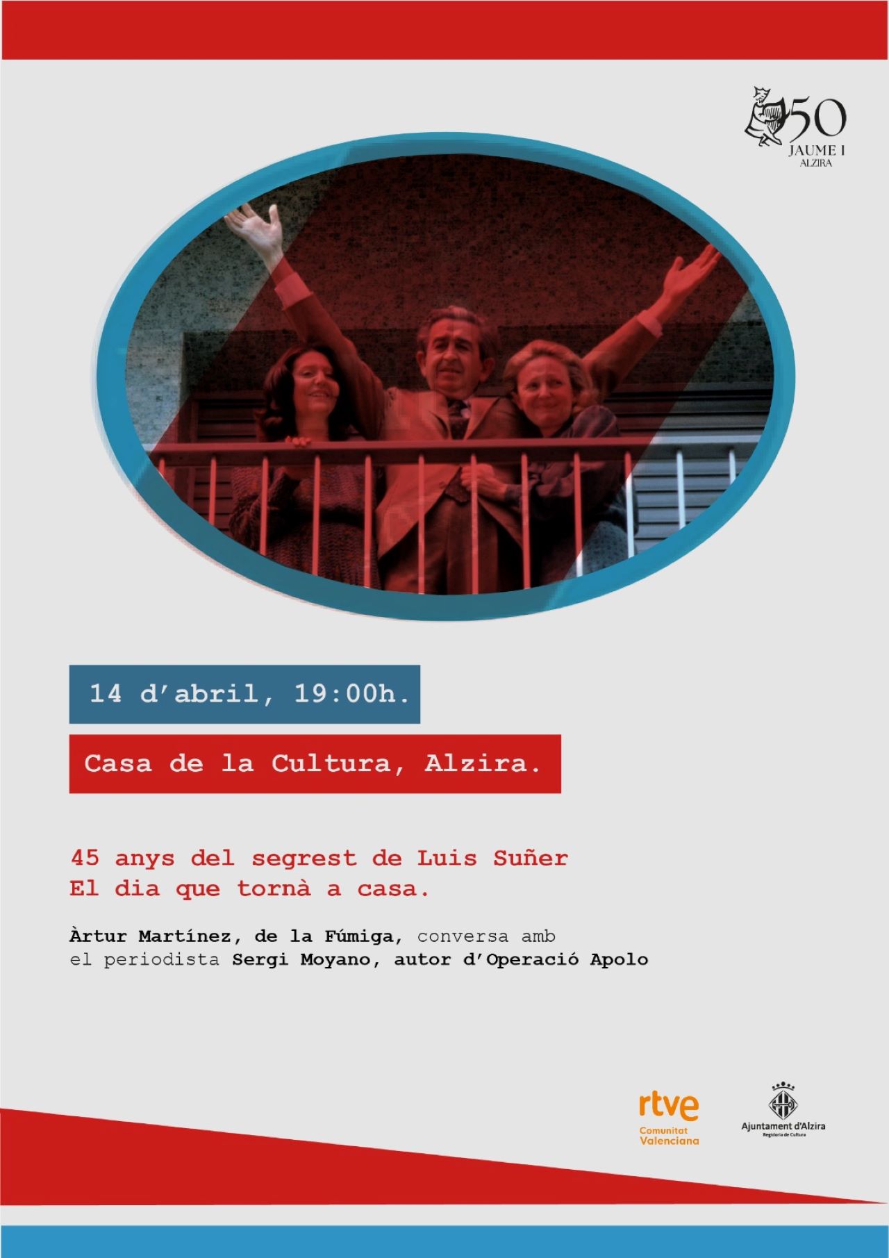 Alzira recorda el segrest de Luis Suñer en el 45 aniversari del seu alliberament