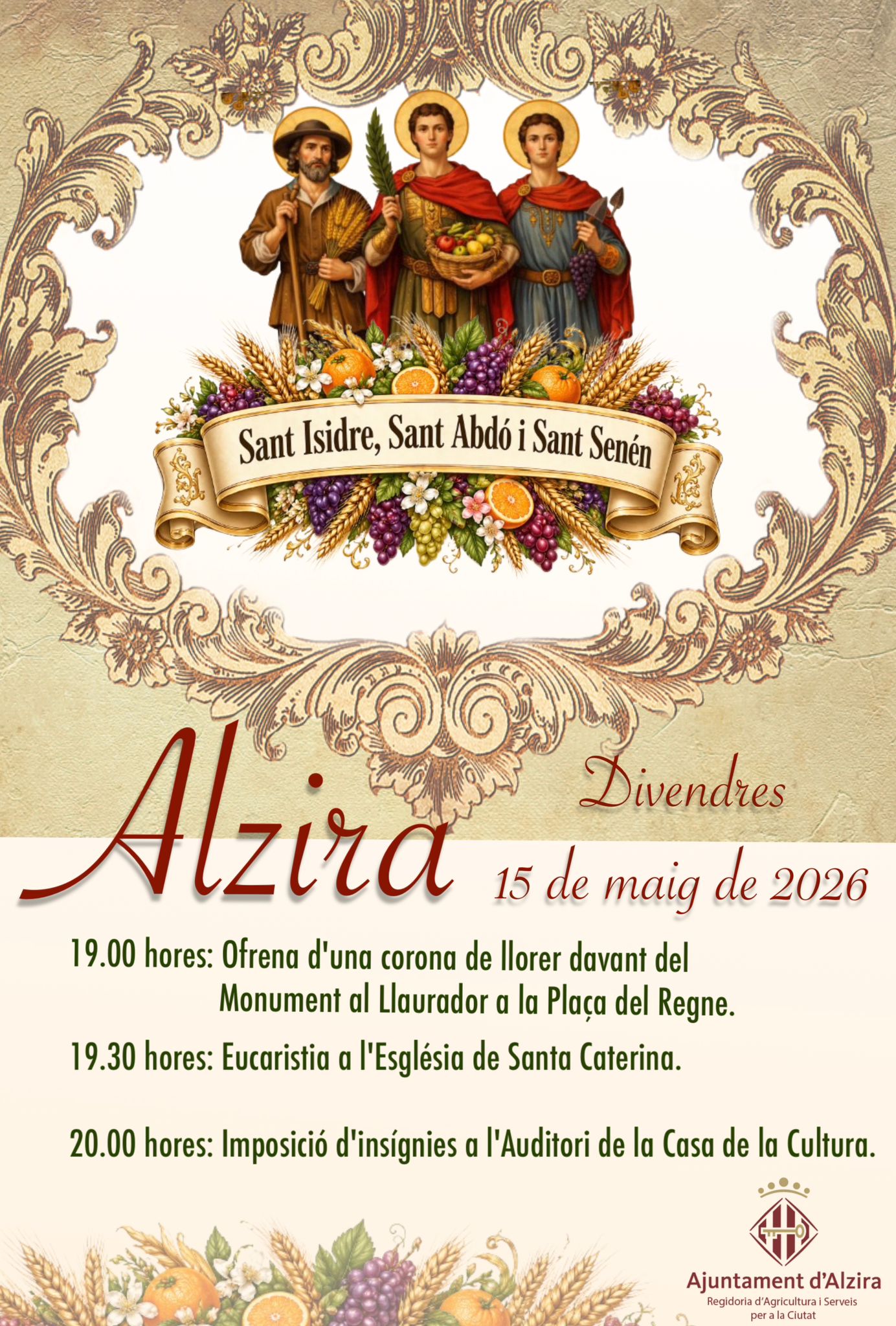 Demà la ciutat retrà homenatge als agricultors amb la celebració de Sant Isidre
