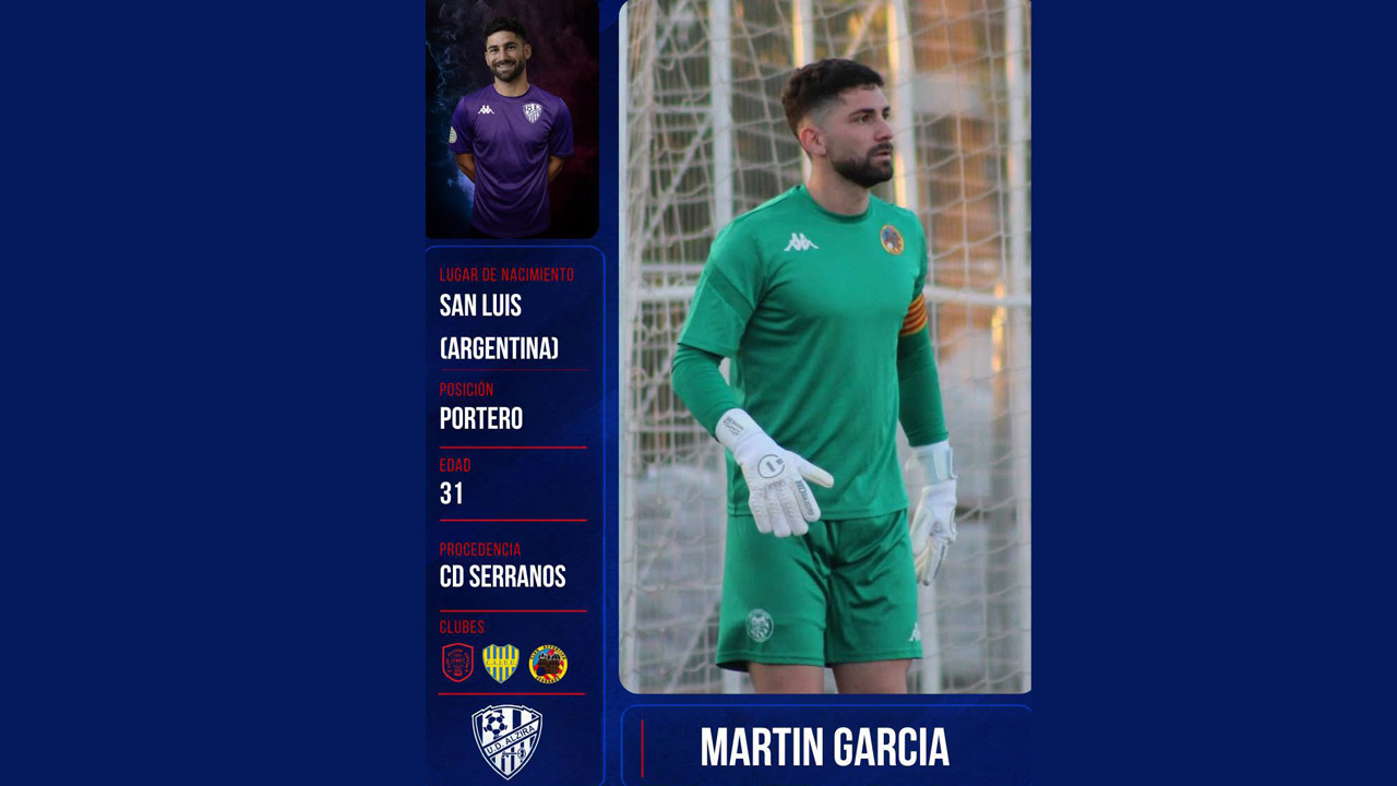 Martín García, nou porter de la UD Alzira