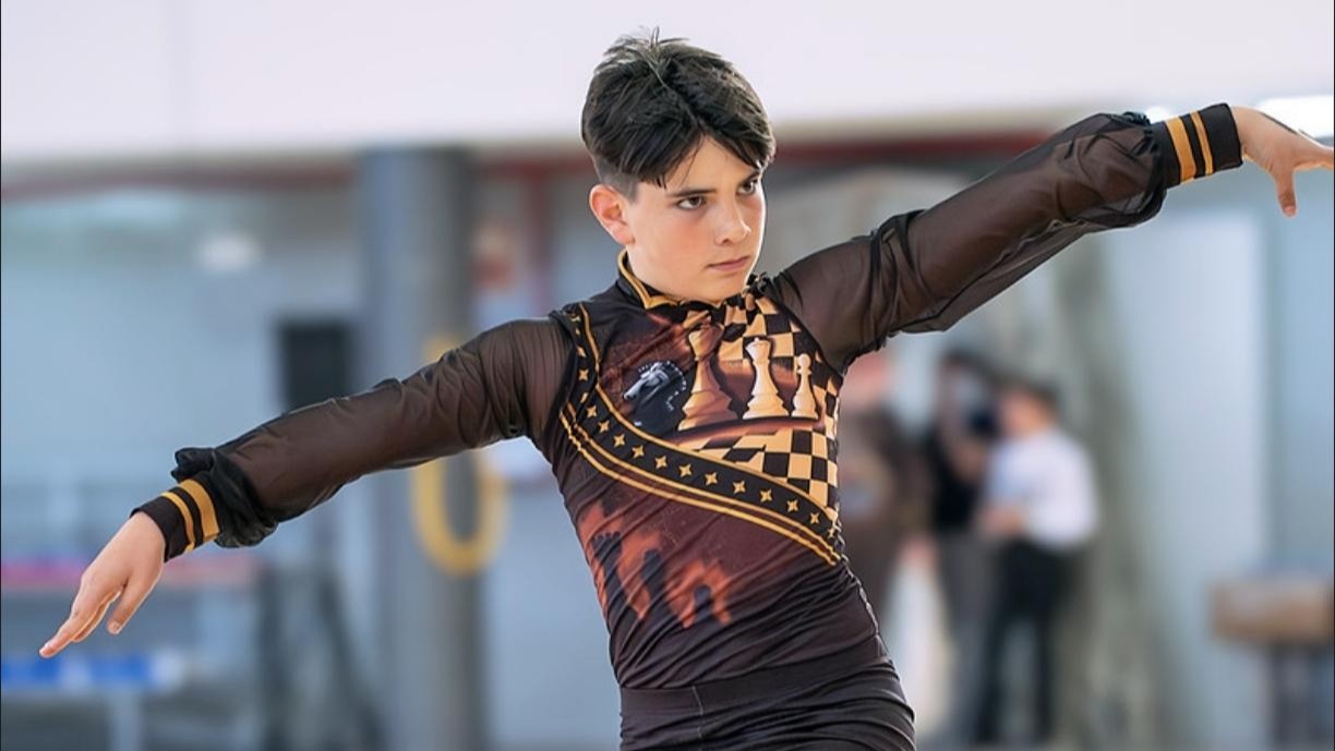 Mateo Callejón, tercer d’Espanya en patinatge artístic