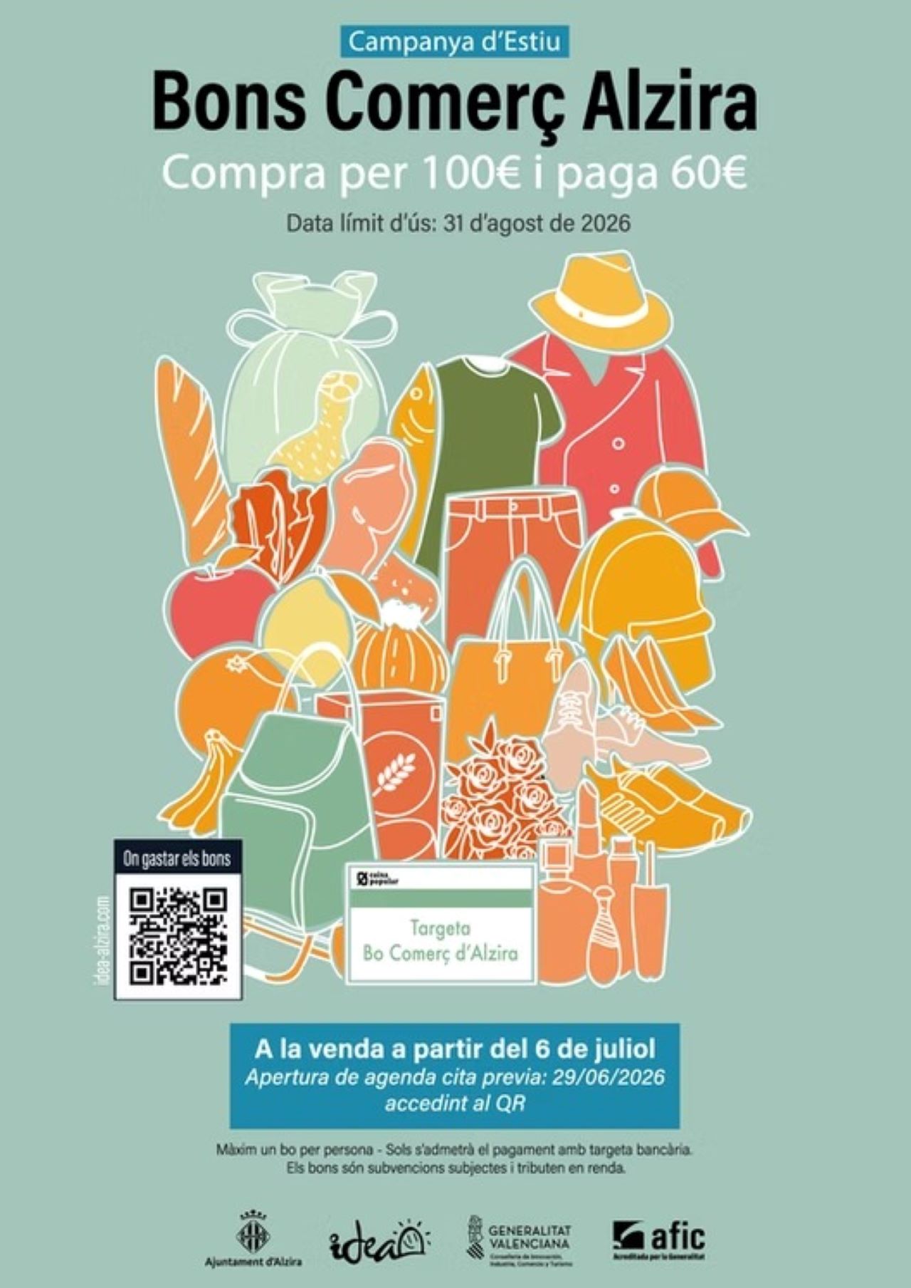 Ja es pot demanar cita prèvia per a aconseguir els Bons Comerç