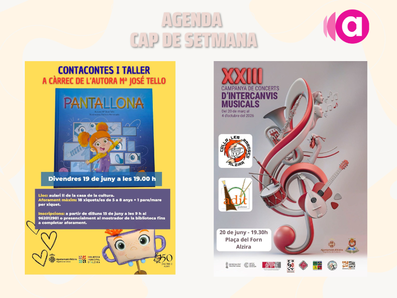 Alzira acull contacontes de Pantallona i un concert d’intercanvi musical este cap de setmana
