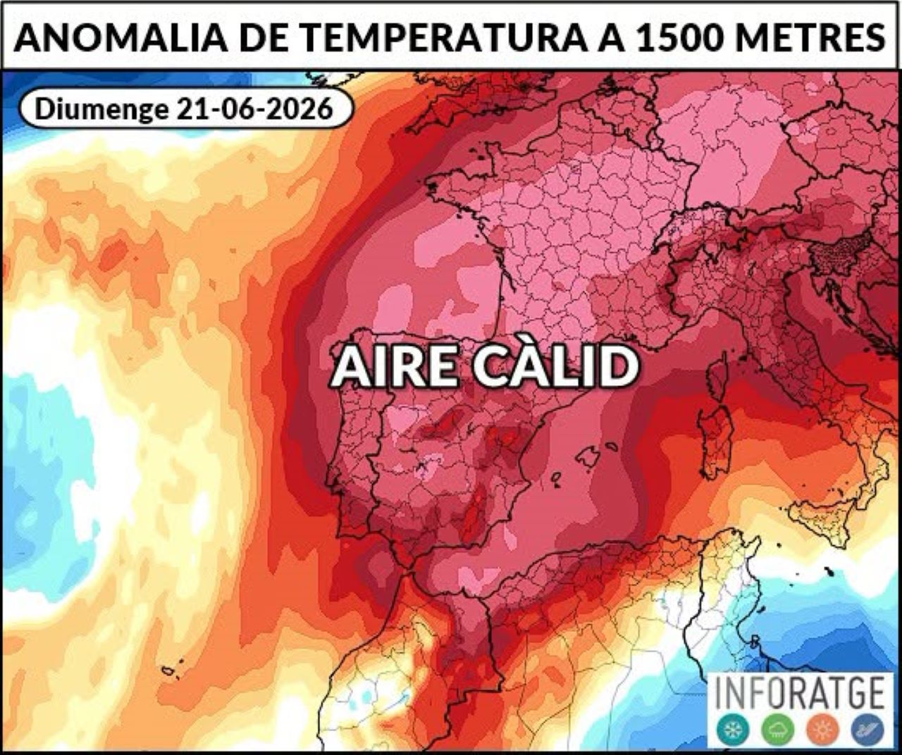 A partir de diumenge s’intensifica una onada de calor amb temperatures que superaran els 35 °C