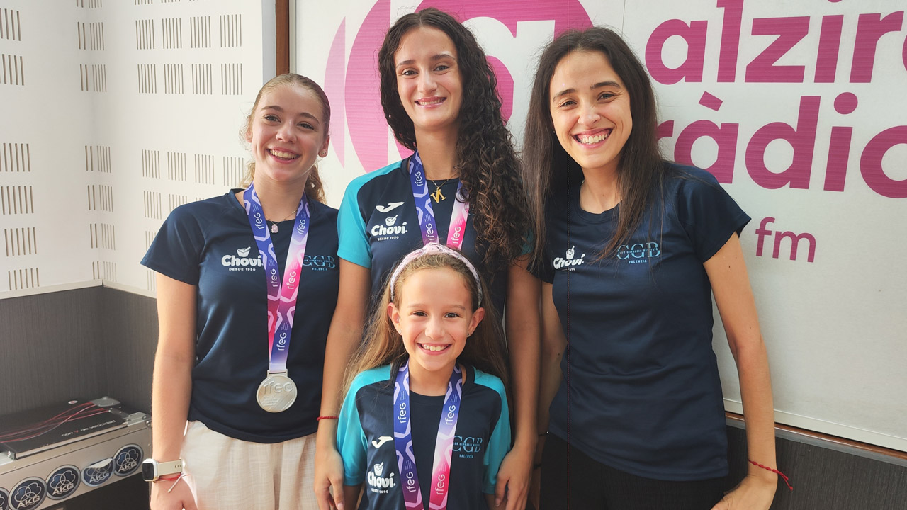 Tres alzirenyes, subcampiones d’Espanya de gimnàstica rítmica