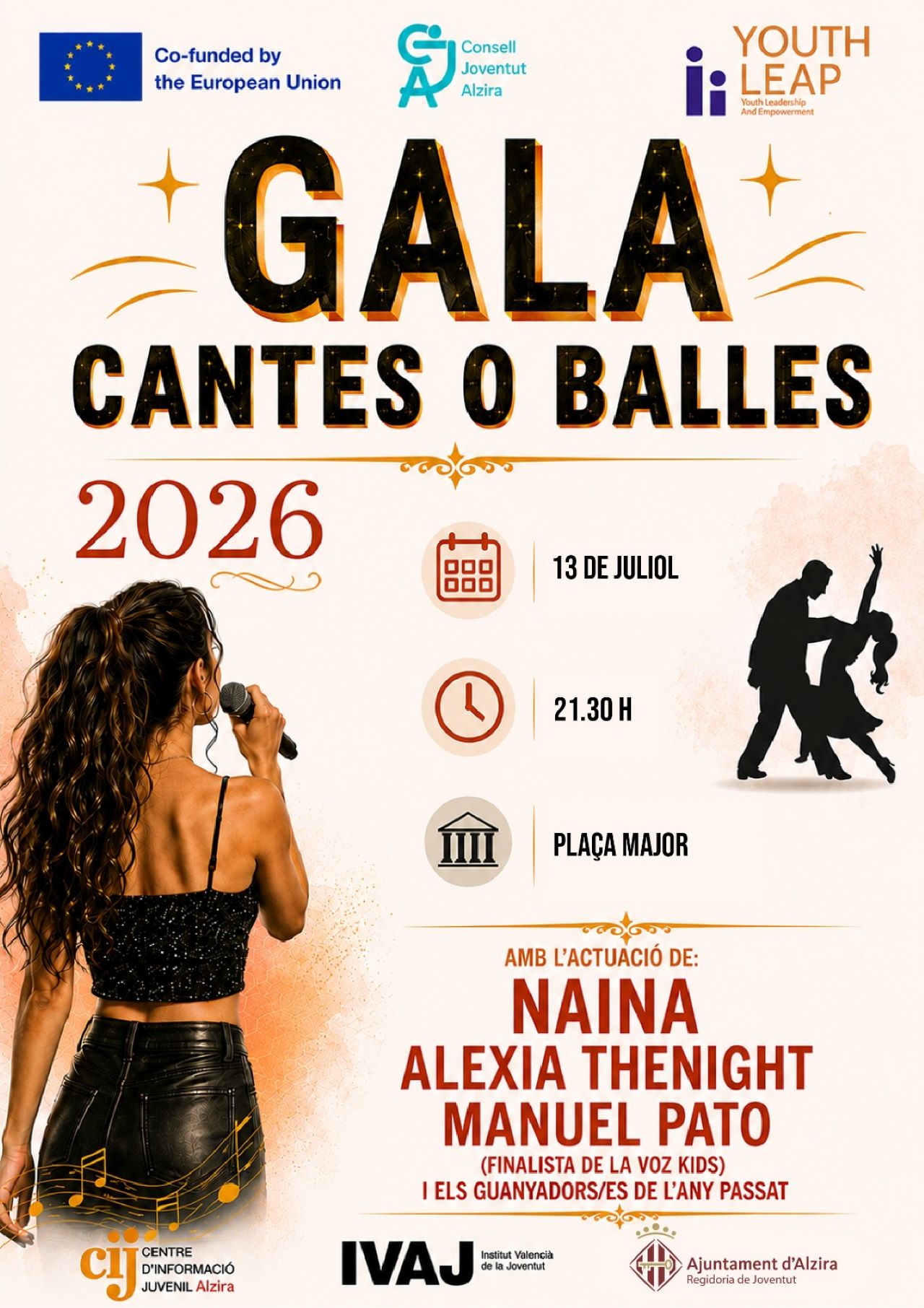 La Gala de Cantes o Balles s’ajorna al 13 de juliol per l’onada de calor
