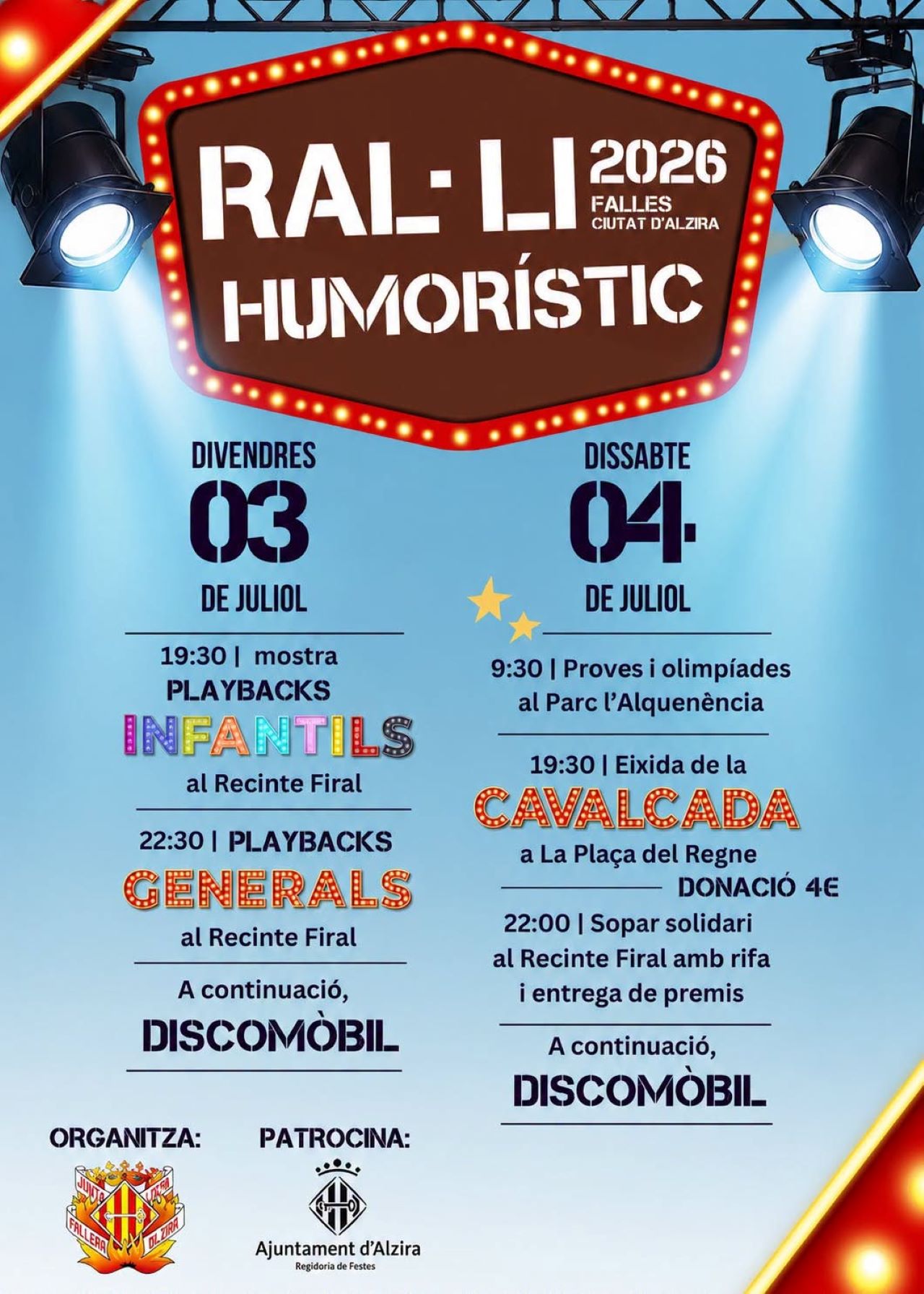El ral·li humorístic arriba este cap de setmana amb novetats i la participació de 27 falles