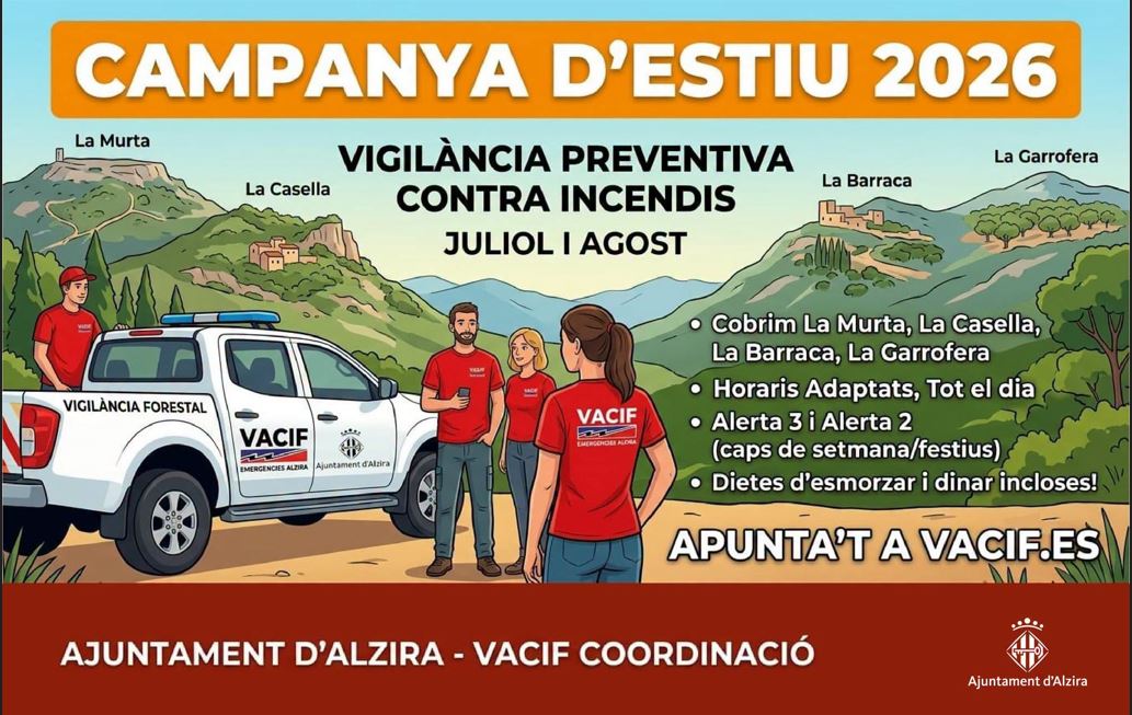 El VACIF inicia la campanya de voluntariat ambiental a Alzira amb una jornada formativa per reforçar la prevenció d’incenis forestals