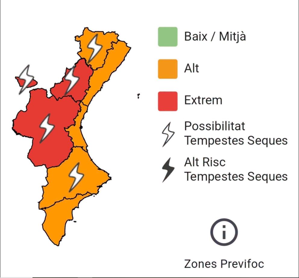 Alzira manté el nivell groc per calor mentre Salut Pública situa la Ribera Alta en nivell taronja de risc per a la salut