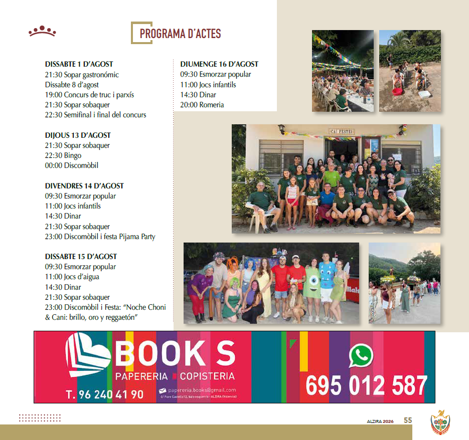El barri del Racó de Les Vinyes encara unes festes plenes d’activitats amb esmorzars, jocs, festes i romeria
