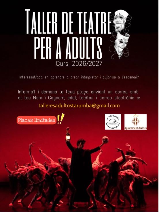 La Tarumba obri la matrícula dels tallers de teatre per a adults, una activitat que treballa la interpretació les habilitats socials i personals