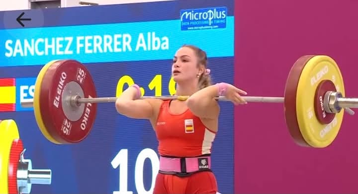 Alba Sánchez, campiona dels Jocs del Mediterrani d’halterofília