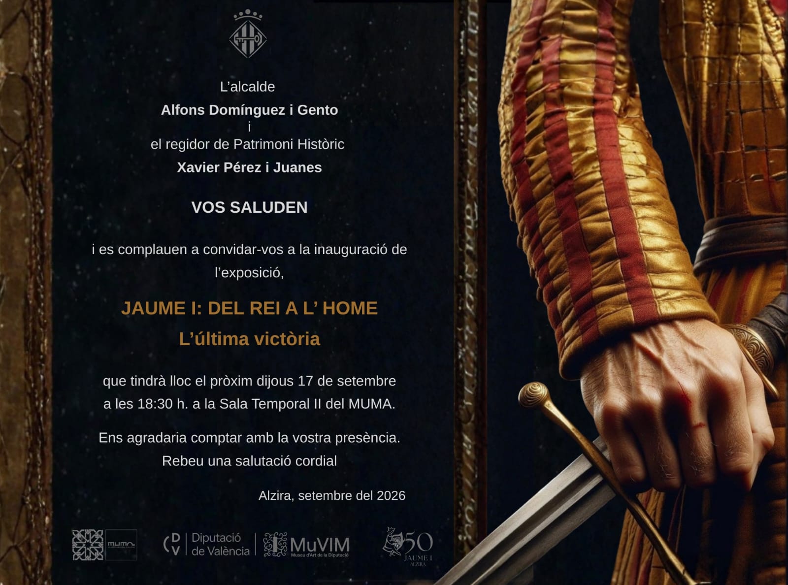 El MUMA inaugura dijous una exposició que mostra l’última etapa de la vida de Jaume I des d’una mirada més humana
