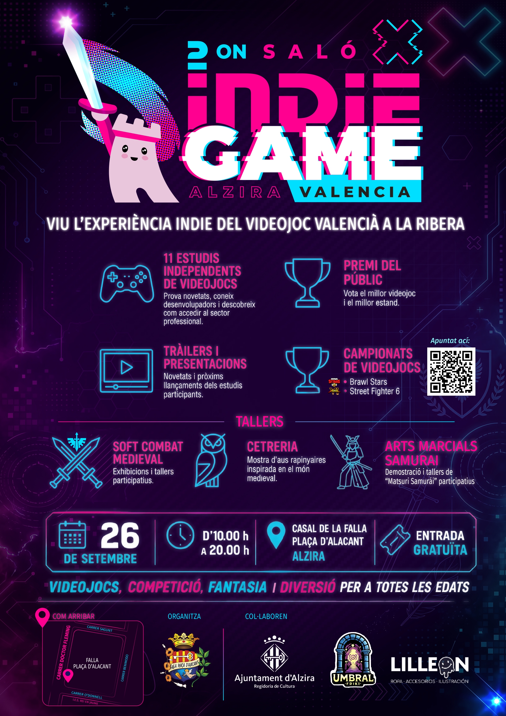Alzira acull el 26 de setembre el 2n Saló Indie Game amb les últimes novetats del videojoc independent valencià