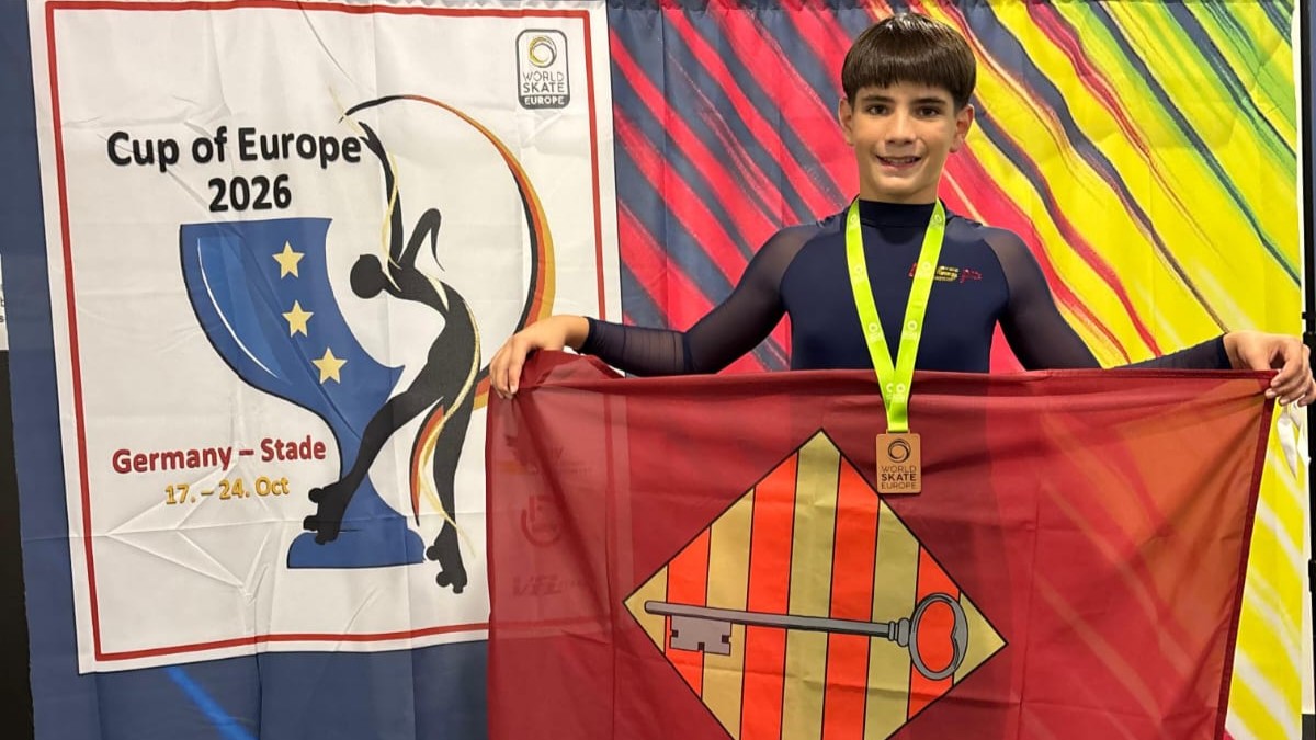 Mateo Callejón, bronze a la Copa d’Europa de patinatge artístic