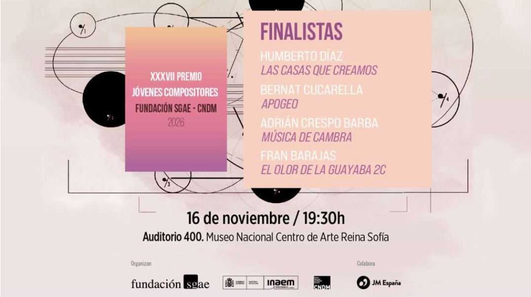 L’alzireny Bernat Cucarella, finalista del XXXVII Premi Jóvens Compositors 2026 amb l’obra ‘Apogeo’