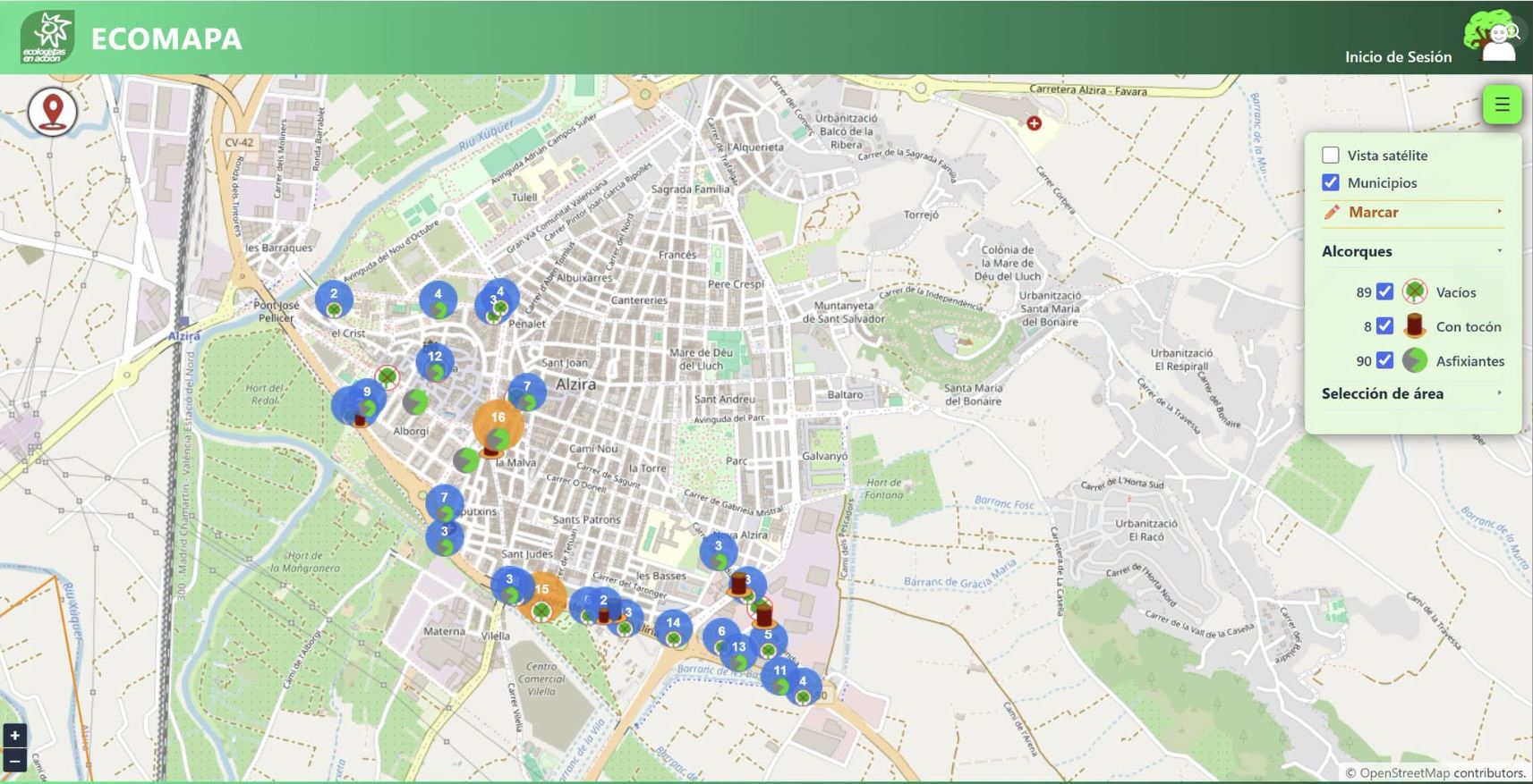 Ecologistes en Acció – La Ribera calcula que a Alzira falten uns 7.000 arbres i reclama millorar l’arbratge urbà